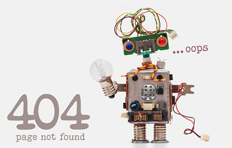 404 robot. Page Not Found